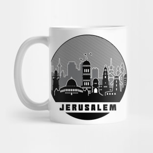 Jerusalem Israel Skyline Mug